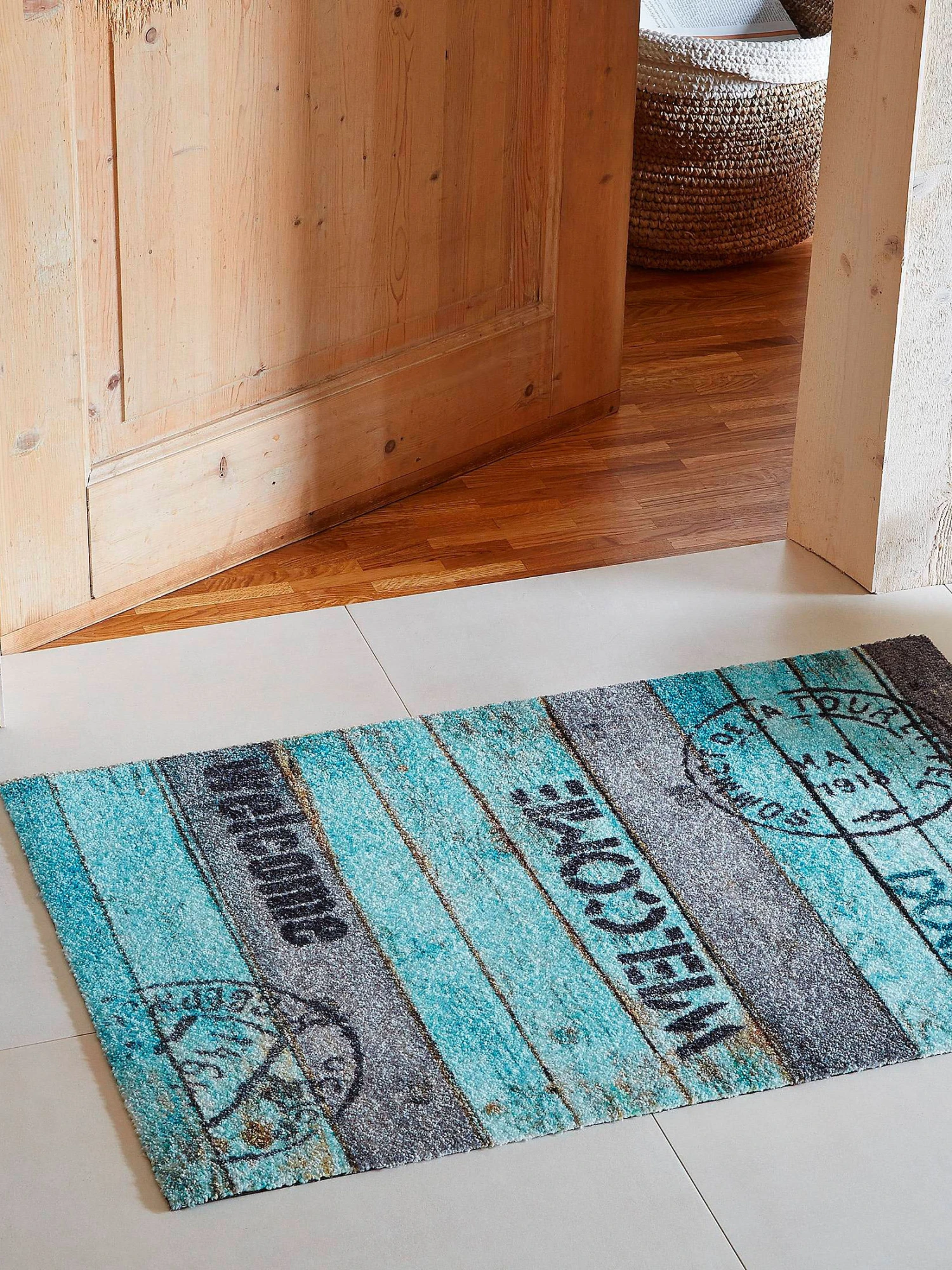 Fußmatte, Turquoise Brown