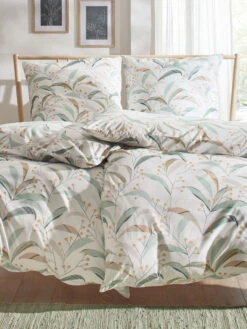 Renforcé-Bettwäsche, Lindgrün