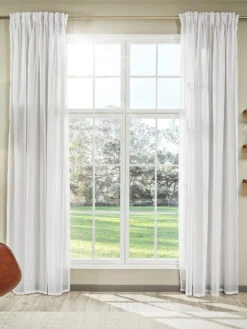 Vorhang Mit Gardinenband, Weiss