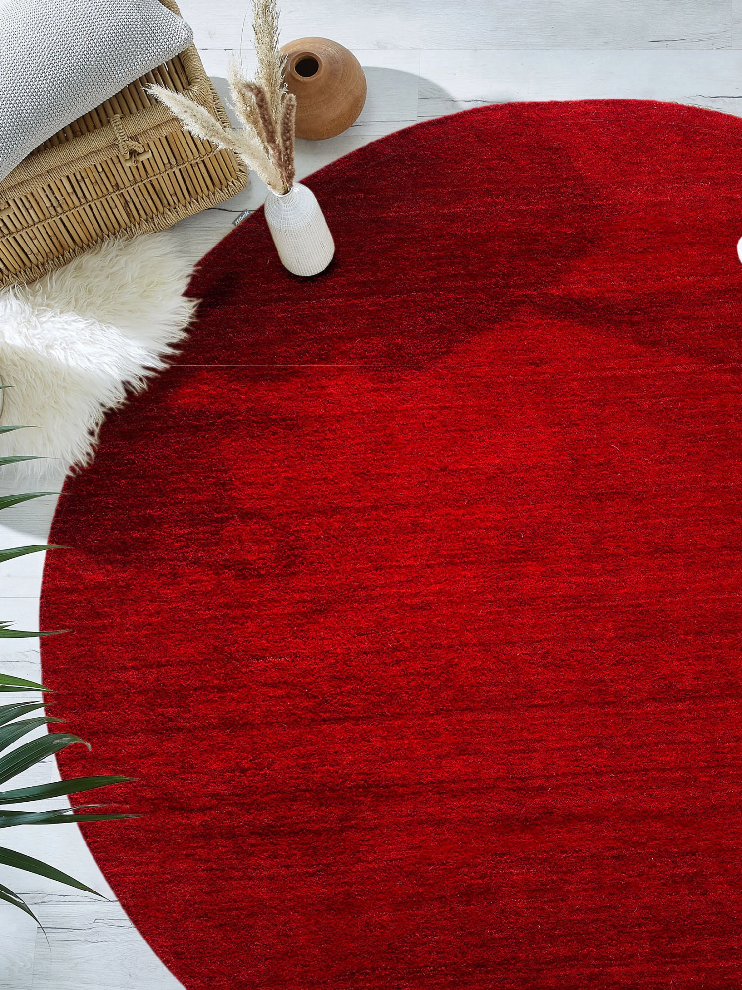 Woll-Teppich, Herbstrot