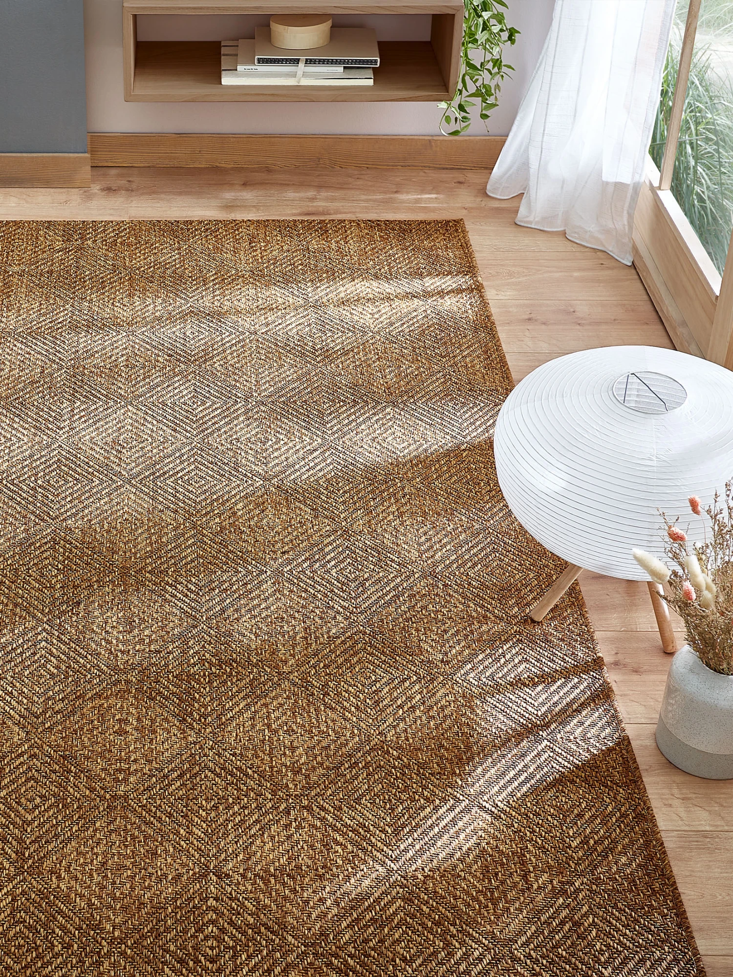 Outdoor-Teppich, Brown Oak