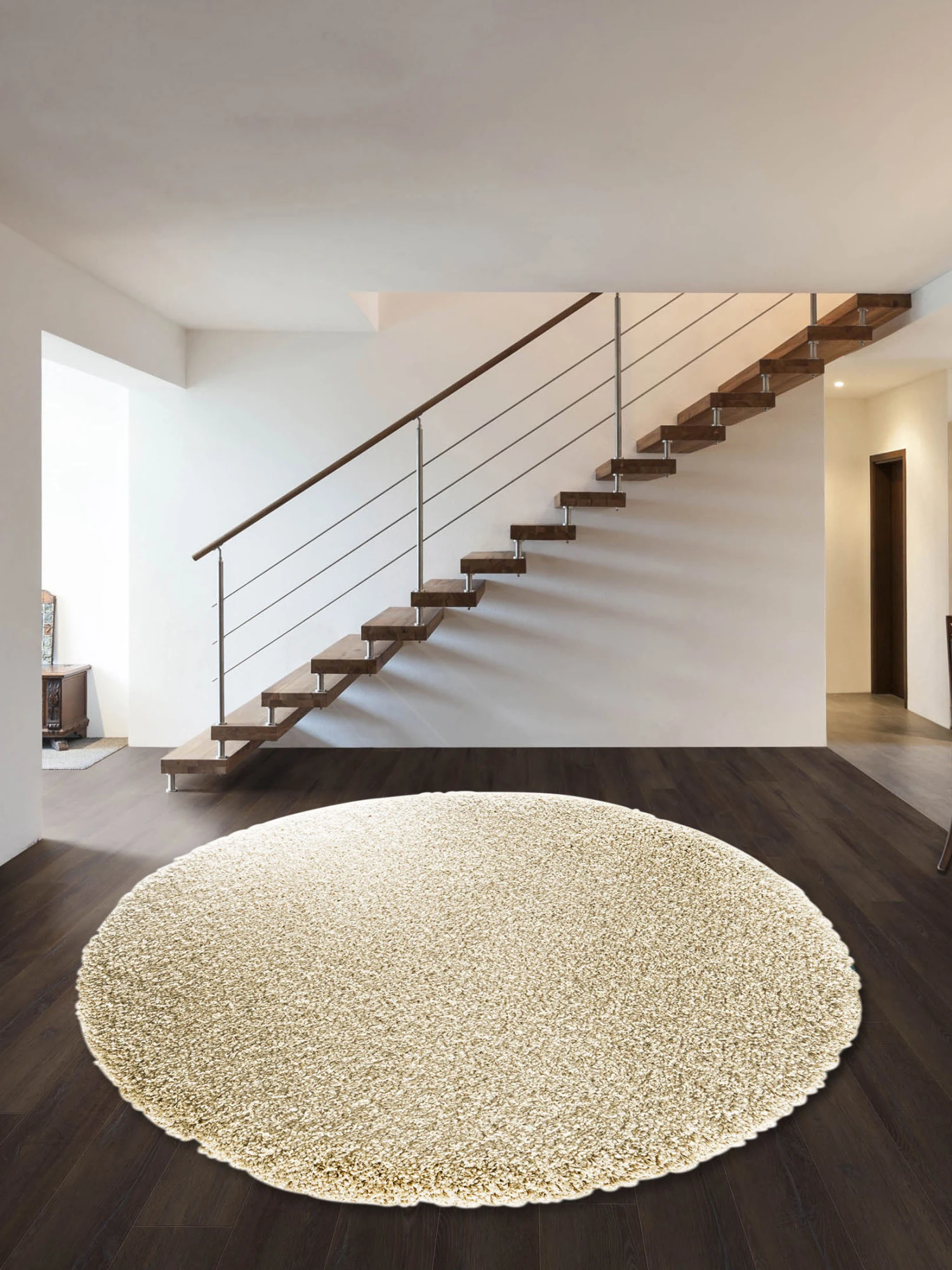 Hochflor-Teppich, Creme