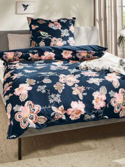 Renforcé-Bettwäsche, Navy