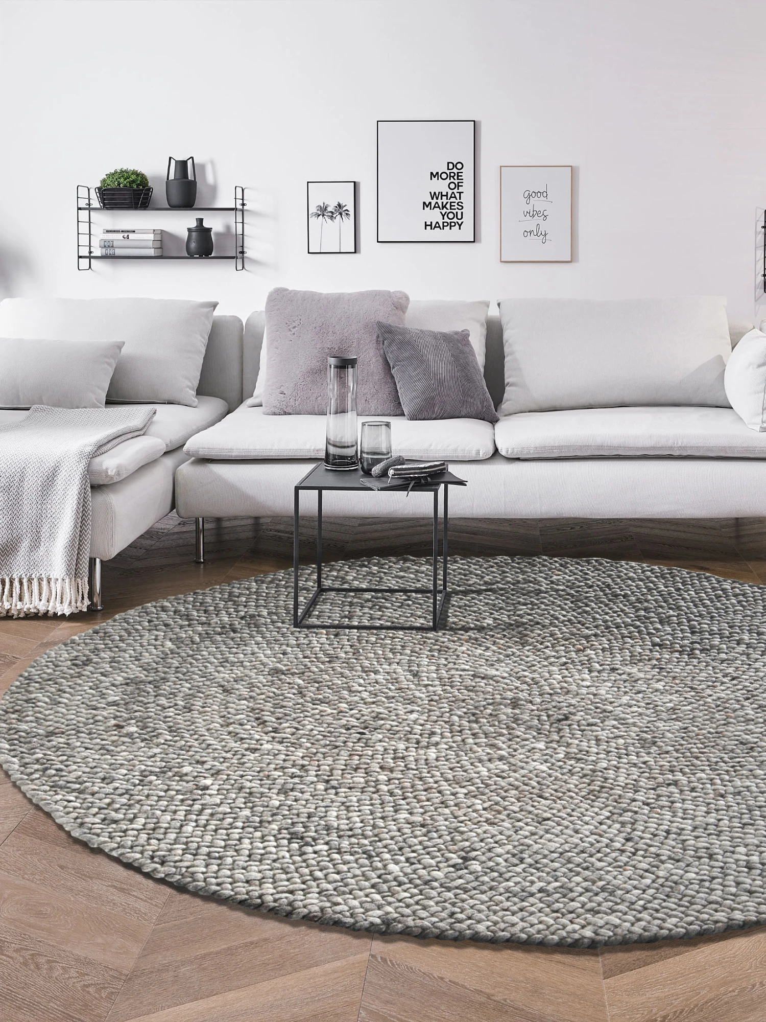 Woll-Teppich, Grey Natural