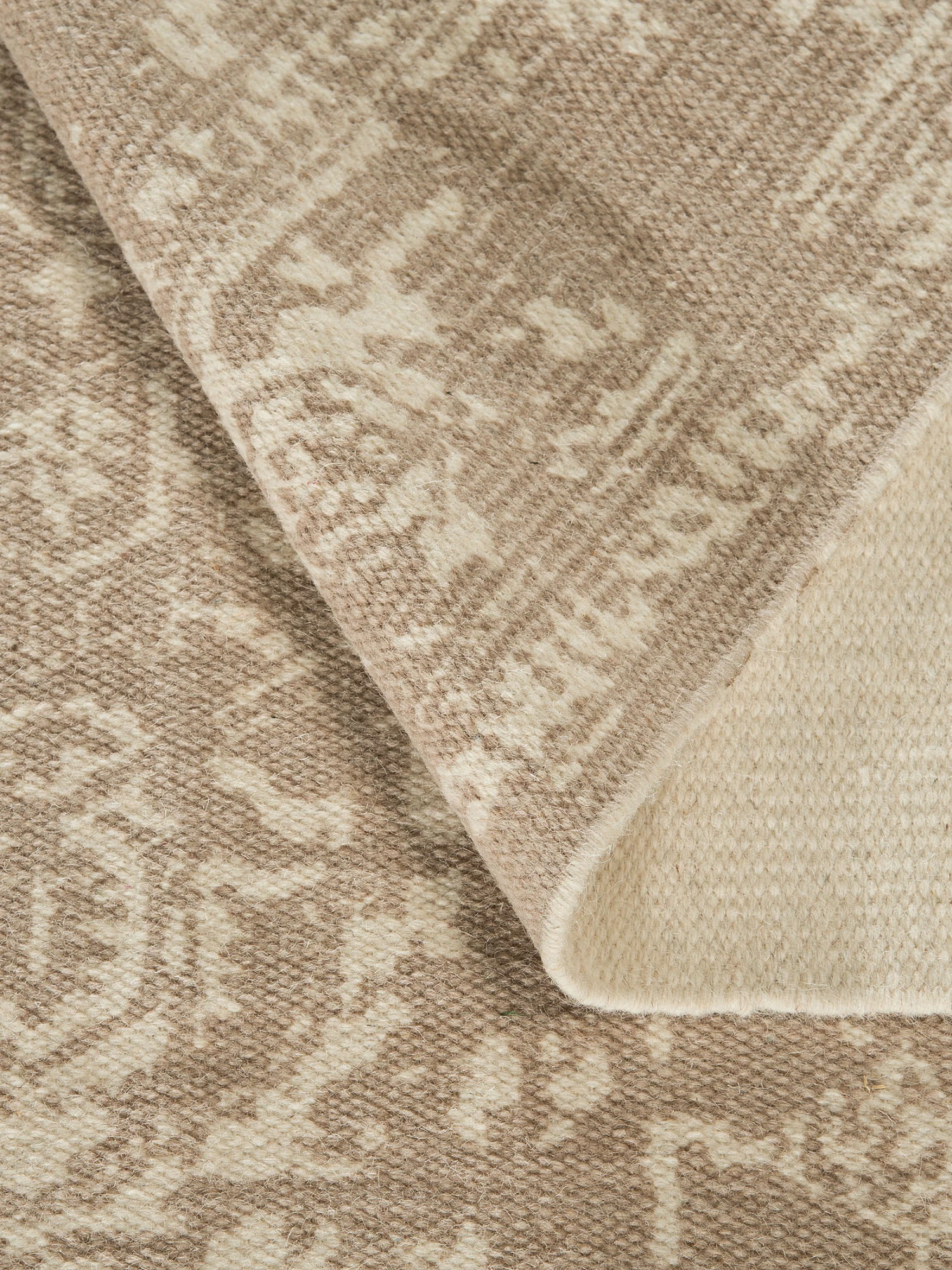 Baumwoll-Teppich, Vintage Beige – Bild 6