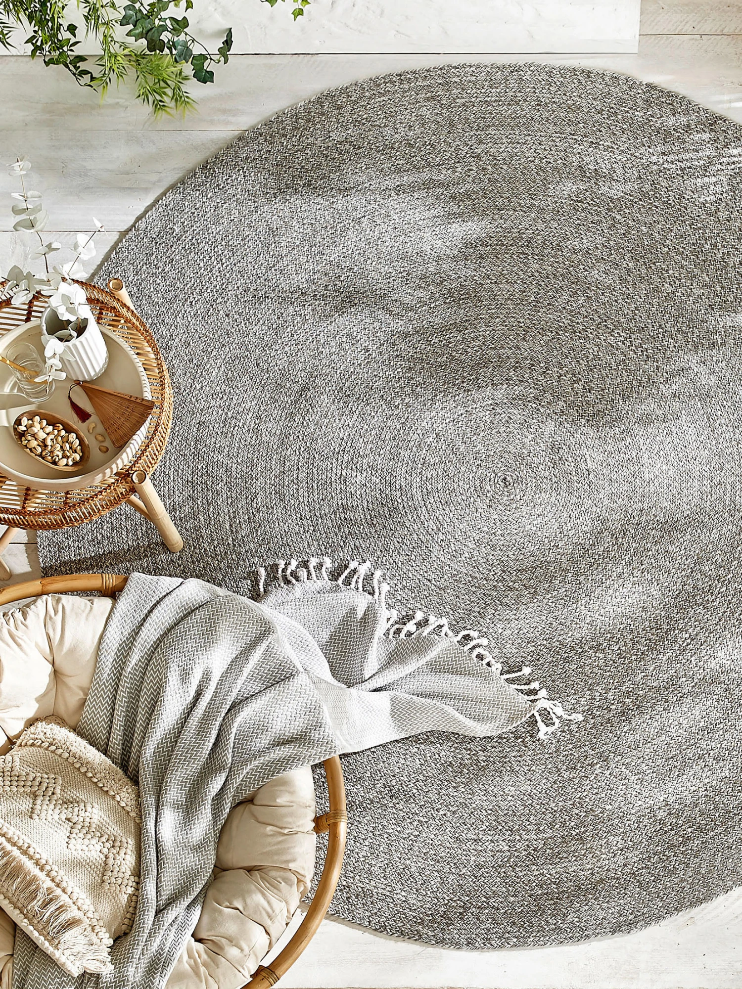 Flachgewebe-Teppich, Granite Grey