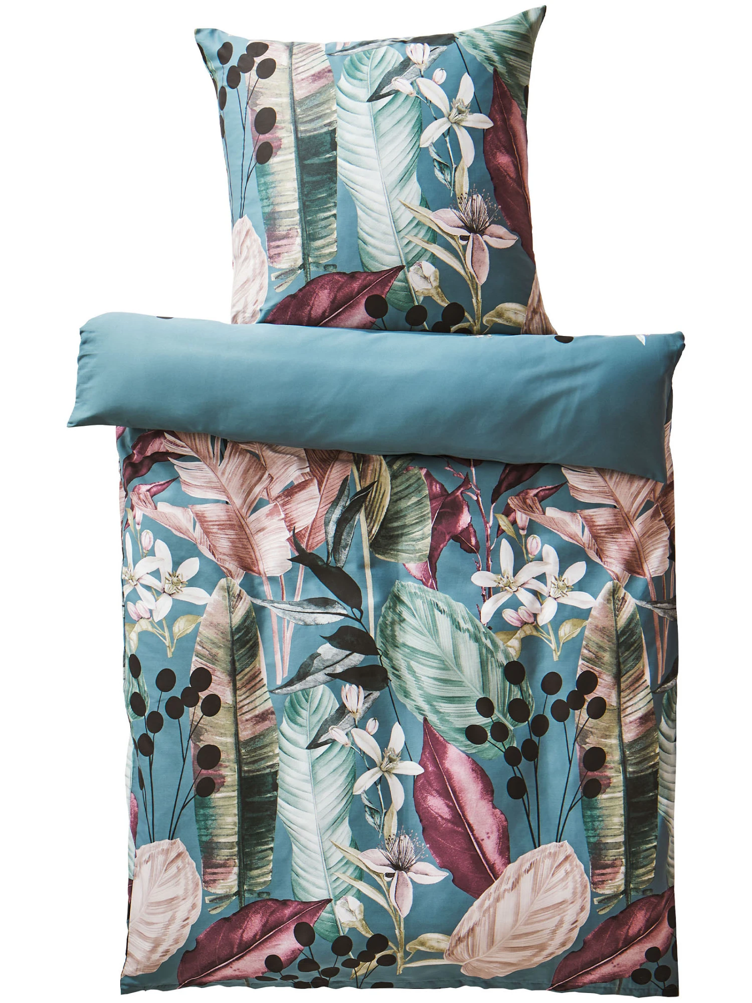 Satin-Bettwäsche, Petrol – Bild 2