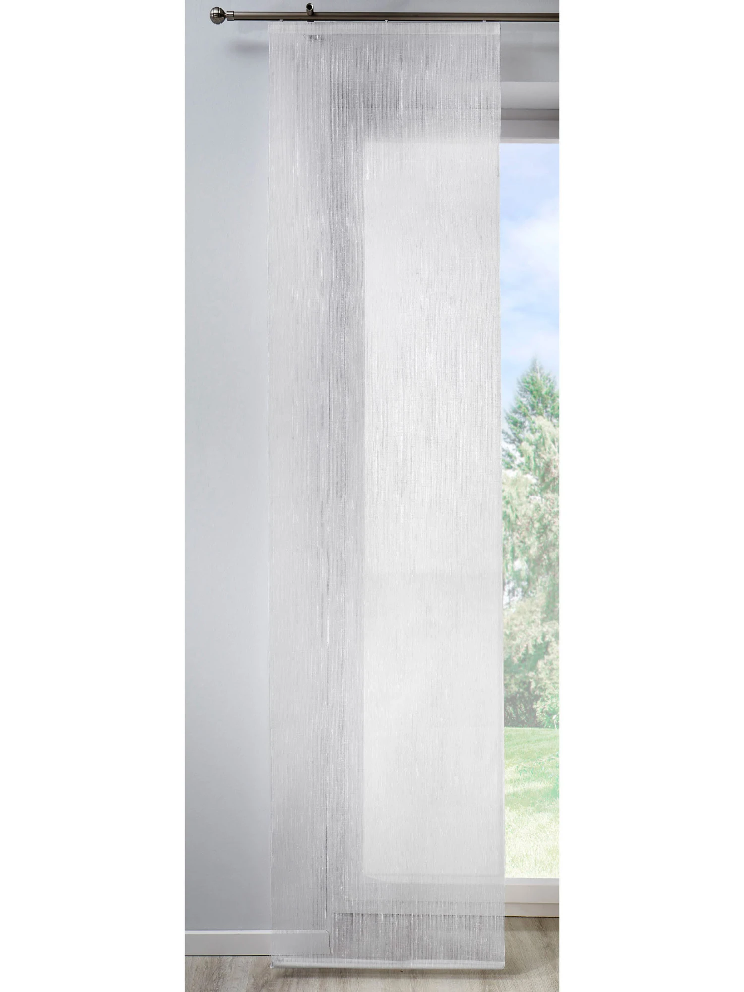 Flächenvorhang, Weiss