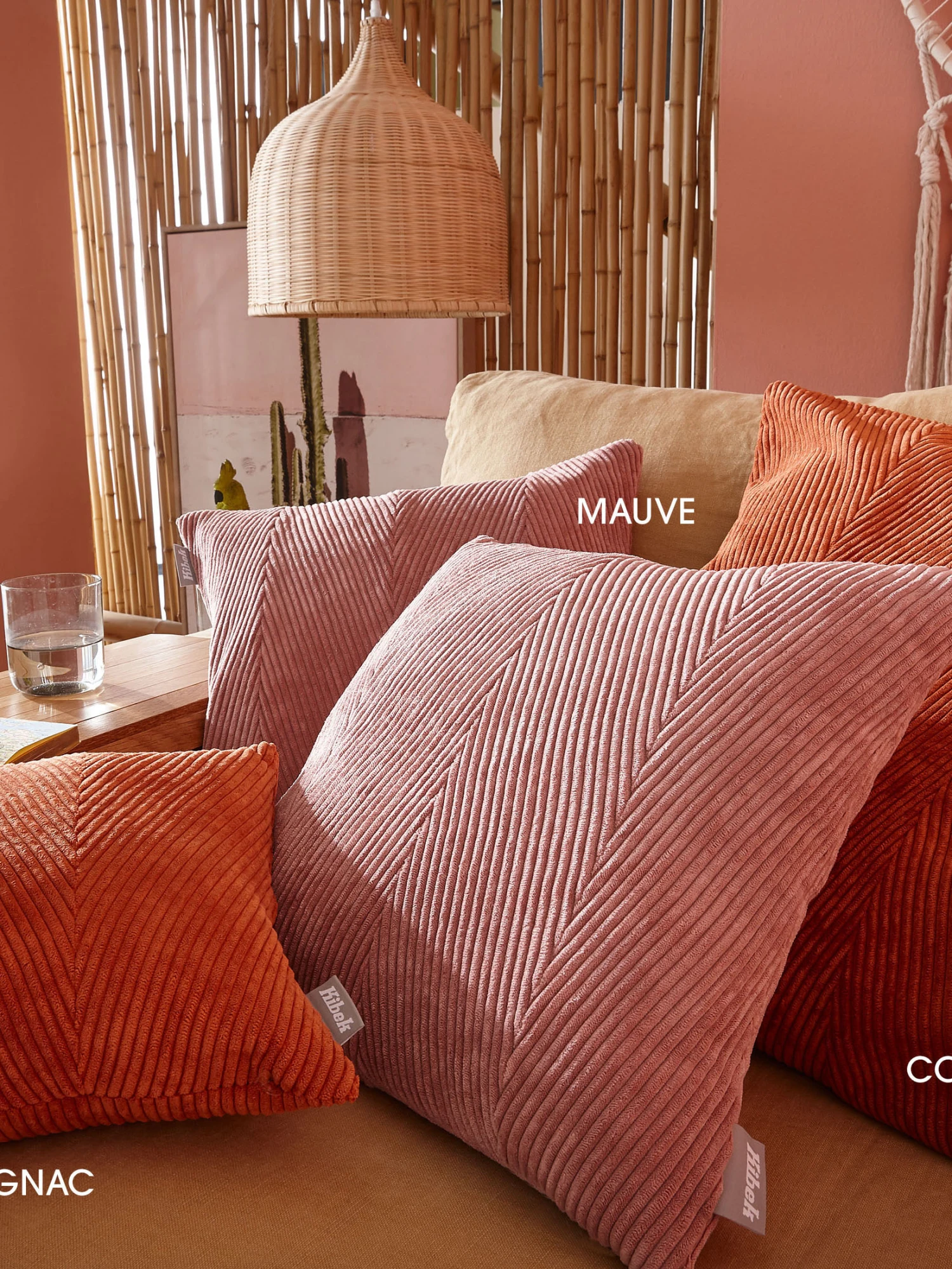 Kissen, Cognac – Bild 3