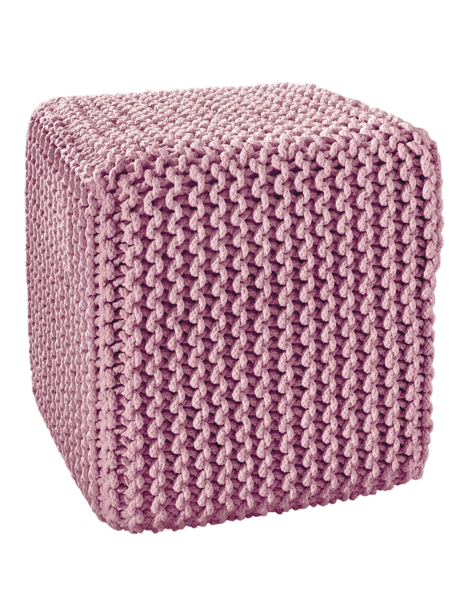 Strick-Pouf, Rose