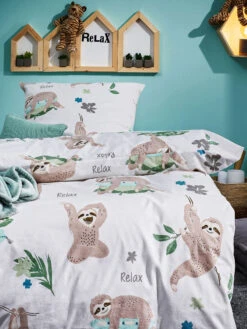 Kinderbettwäsche, Taupe