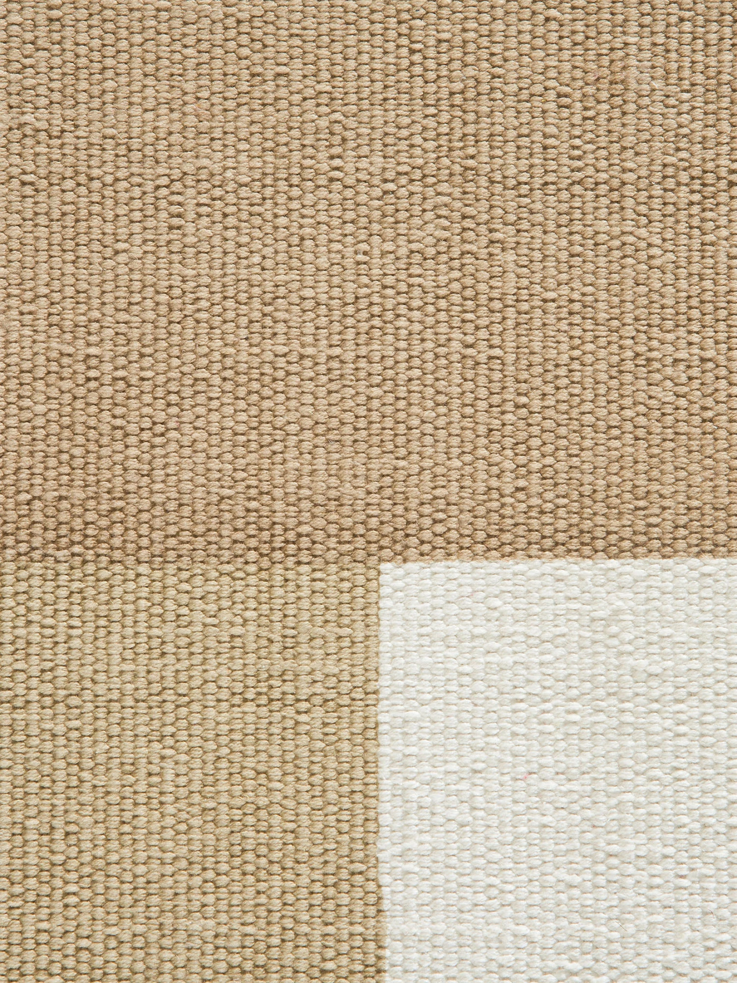 Flachgewebe-Teppich, Beige-Weiss – Bild 3