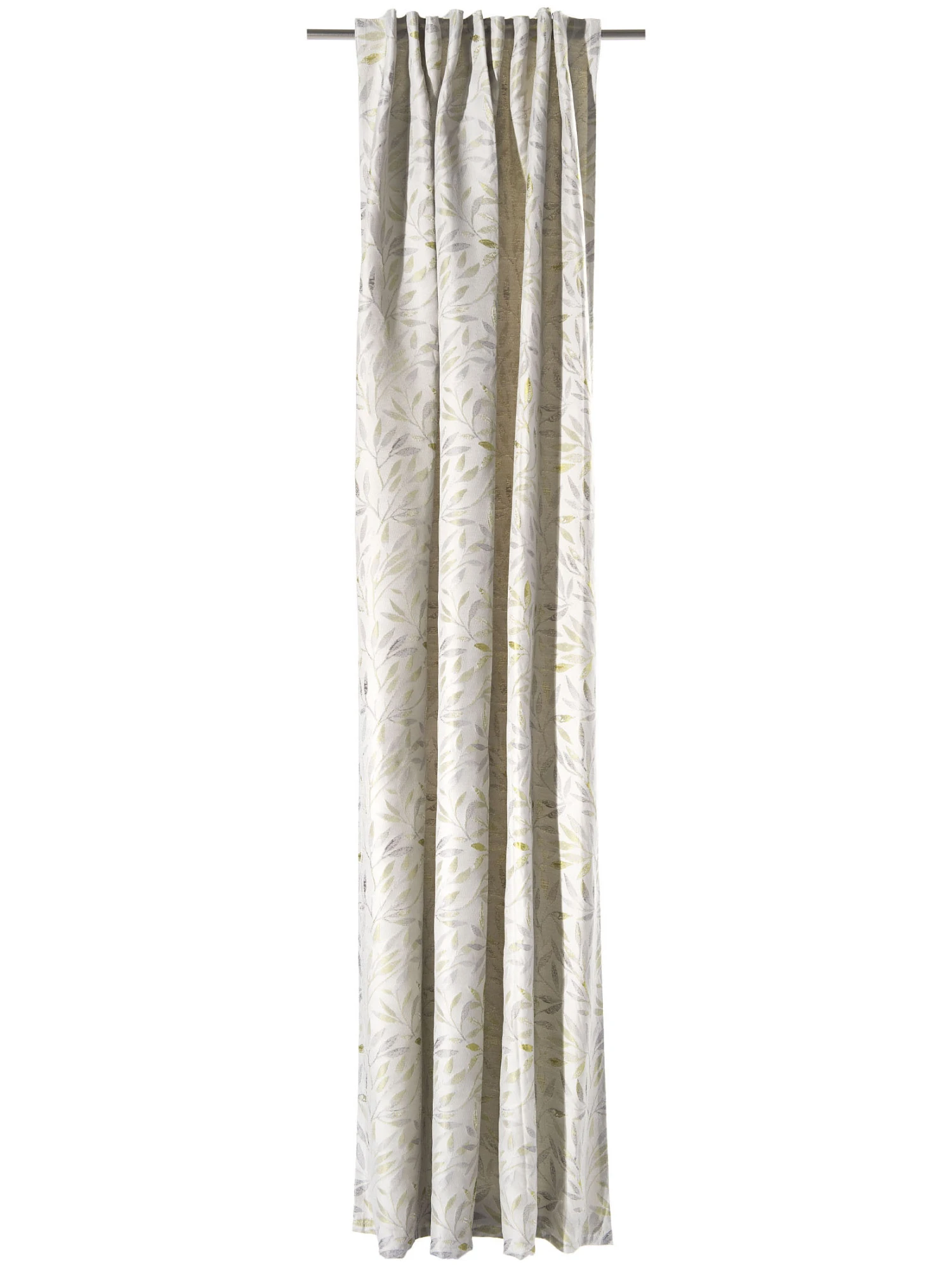 Vorhang Mit Gardinenband, Lindgrün – Bild 2
