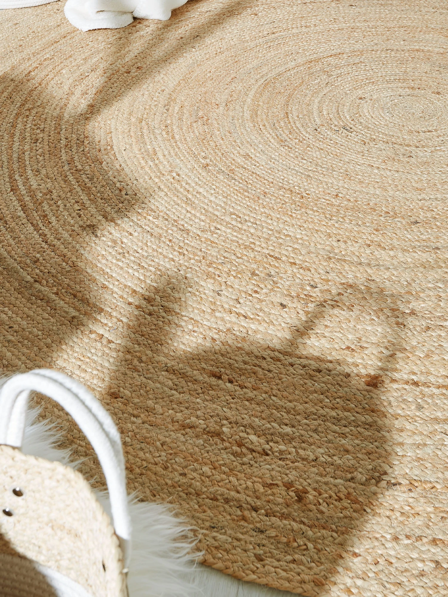 Jute-Teppich, Dunkelbeige – Bild 2