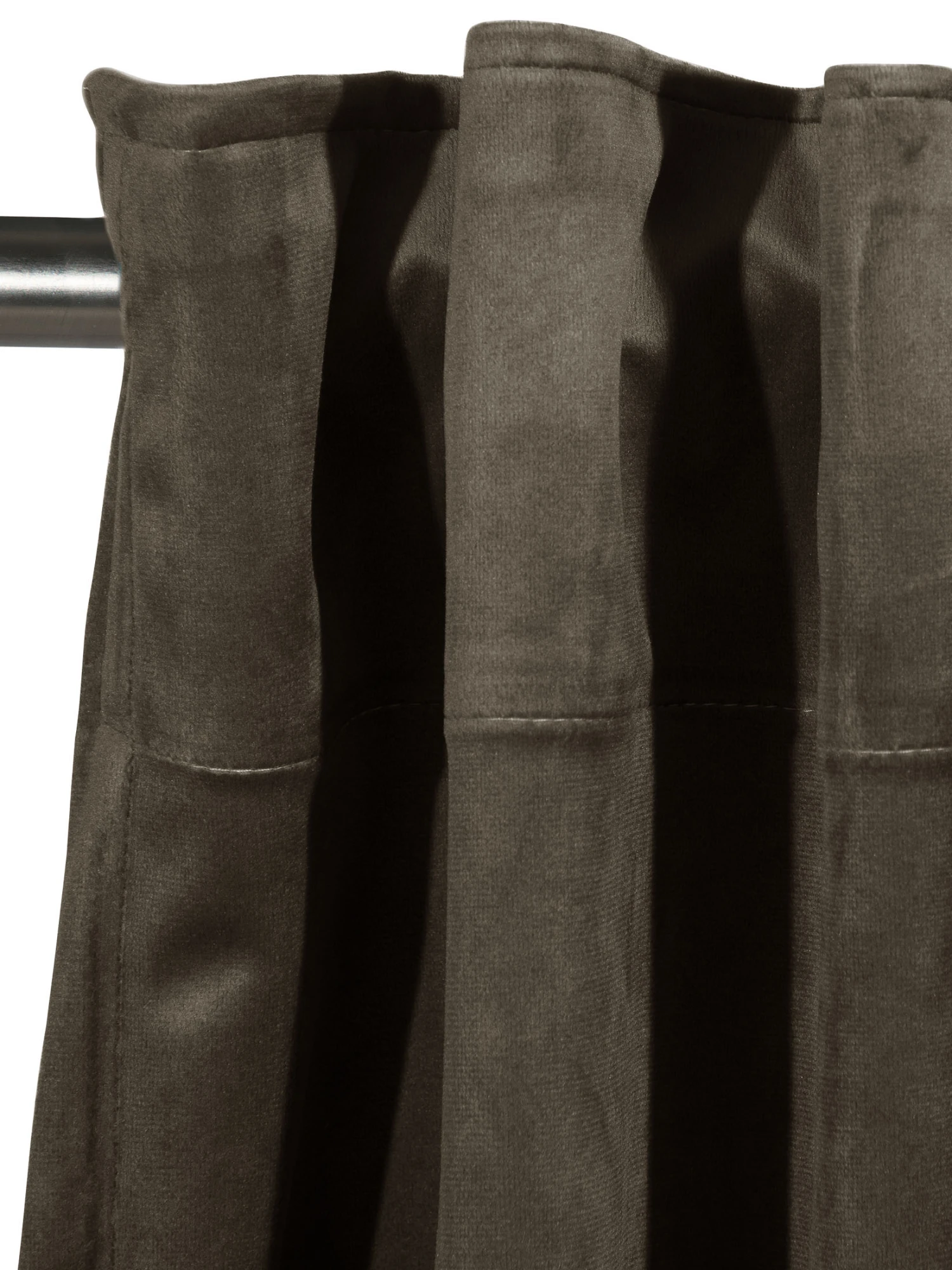Vorhang Mit Gardinenband, Taupe – Bild 4