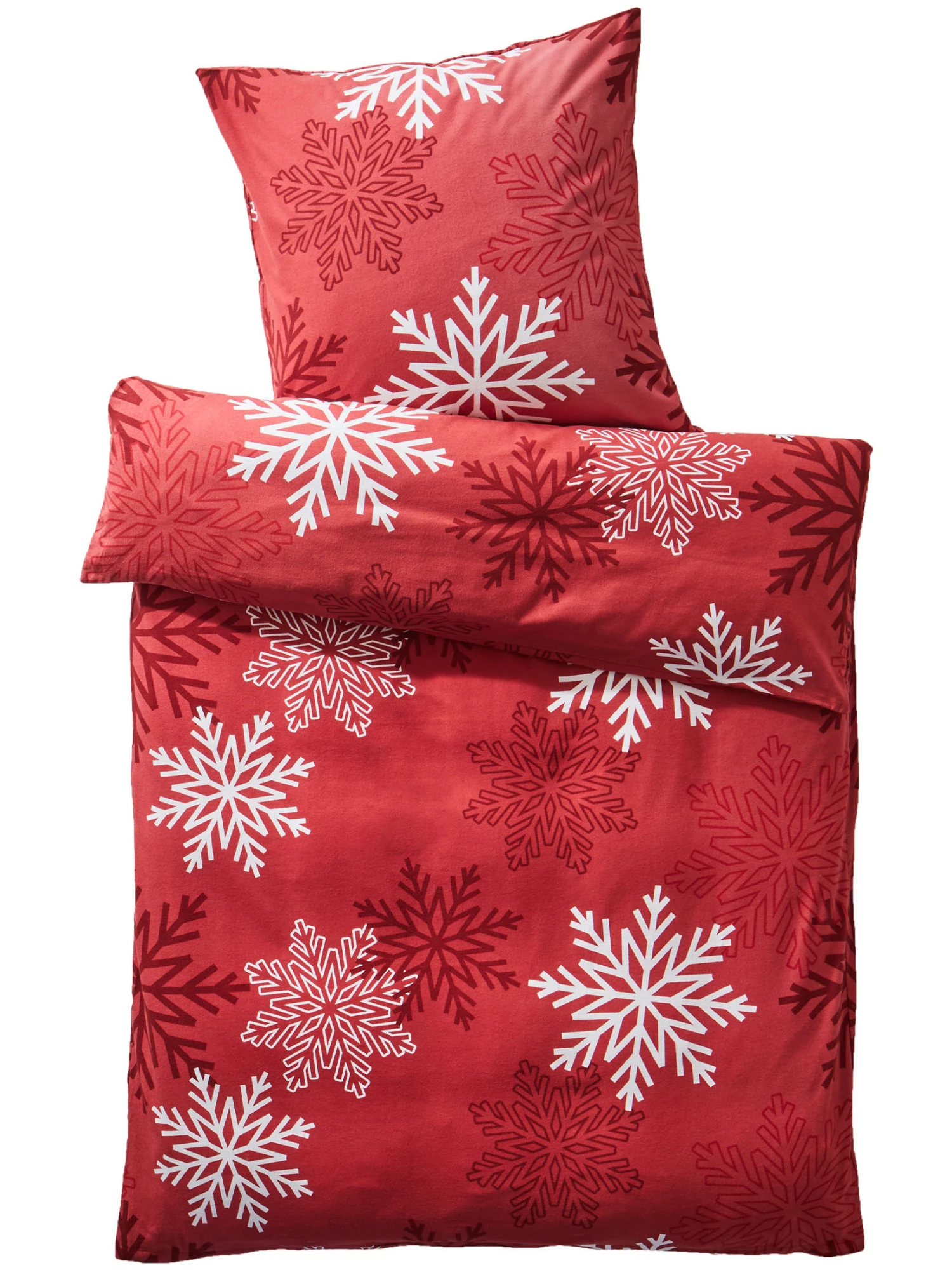 Flanell-Bettwäsche, Rot – Bild 2
