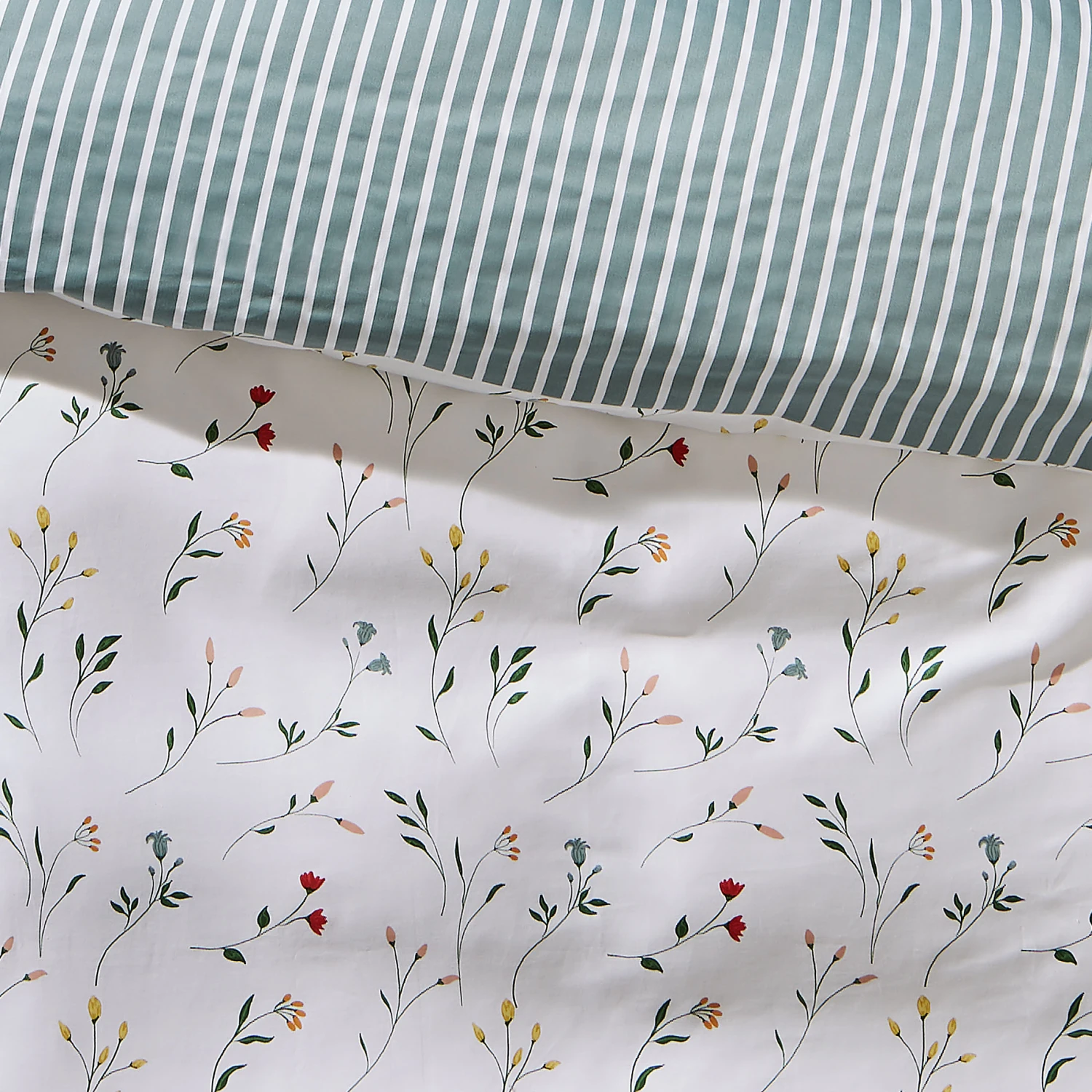 Satin-Bettwäsche, Grün – Bild 4