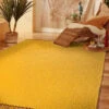 Baumwoll-Teppich, Sonnengelb
