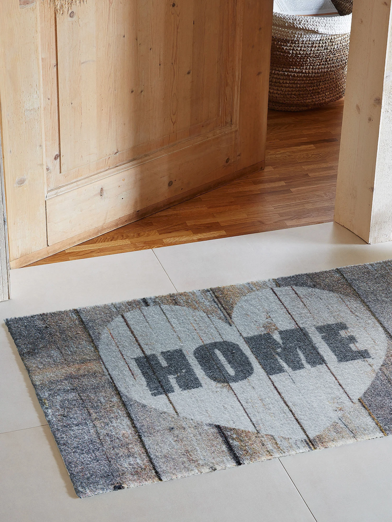 Sauberlaufmatte, Painted Heart-Brown